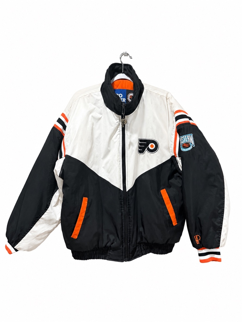 Rare Vintage 90s Philadelphia Flyers Pro Player Puffer Jacket Large NHL